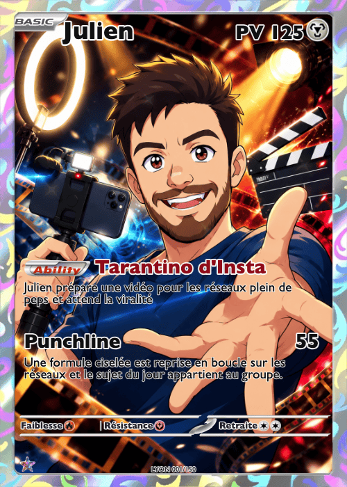 Carte à collectionner de Julien Jarillot, Chargé de communication politique